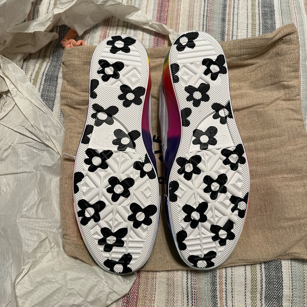 CONVERSE x Tyler The Creator Golf Le Fleur Ox Rainbow NEW - M 9.5/ W 11.5 - Picture 6 of 8